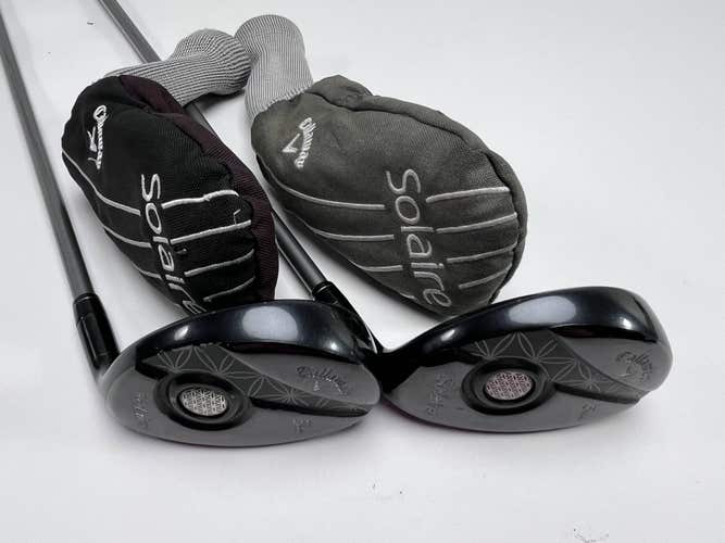 Callaway Solaire 2018 5 & 6 Hybrid Set 25* 28* Ladies Graphite Womens RH HC