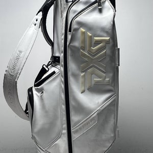 PXG Hybrid Stand Bag White 4-Way Divide Single Strap Golf Bag