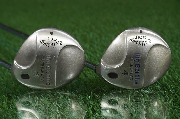 Callaway Big Bertha Woods Set 3W & 4W Memphis "10" Regular Steel Right RH