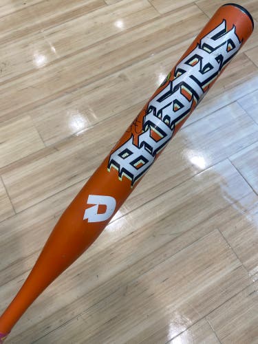 Orange DeMarini Bustos Alloy Bat (-11) Alloy 21 oz 32" (Used)