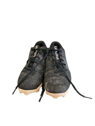 Used Under Armour BASEBALL CLEATS BB/SB Cleats Black Junior 04 11859-S000034253