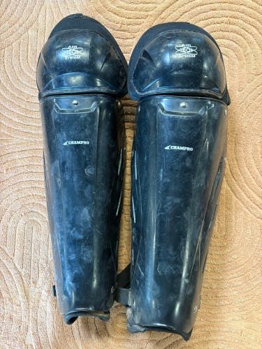 Black Adult Champro Umpire Leg Guards | 15.5" (Used)