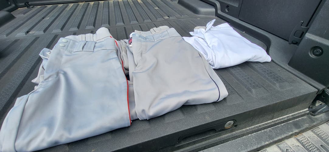 White Men's Small Adult Game Pants