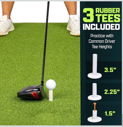 GoSports Pro Golf Hitting Mat – Premium Heavy-Duty Turf