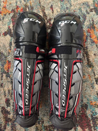 Junior CCM JetSpeed FT370 13" Shin Pads (Barely Used)
