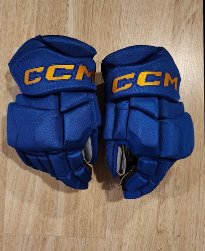 Pro Stock CCM Jetspeed HGJSCHLPP Gloves 13" (Used) Oil Kings Blues