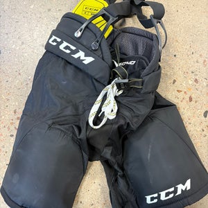 Black Junior Medium CCM Tacks 9040 Hockey Pants (Used)
