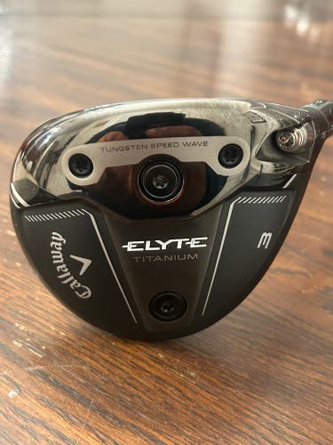 Men's Callaway Elyte Ti Right Handed Fairway Wood Stiff Flex 3 Wood Graphite Shaft (Used)
