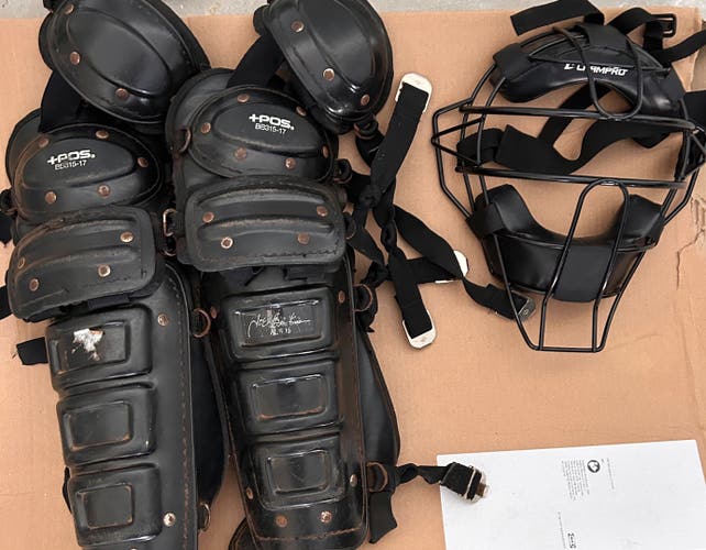 Catcher's Shin Guards & Face mask (free shipping)