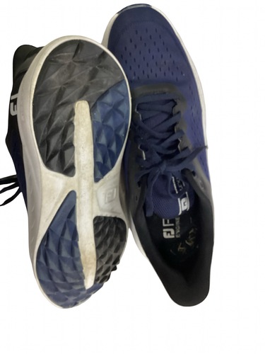 Used Foot Joy FLEX XP Mens Golf Shoes Navy Blue Senior 9.5 11613-S000191291