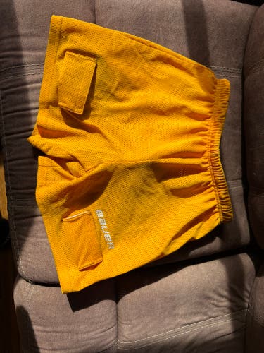 Bauer Core Mesh Youth Hockey Jock Shorts w/ Cup – Large – Yellow