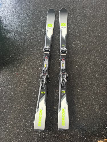 Volkl Deacon 80 158 cm Skis With Marker FDT 10 GW  Bindings (Used)