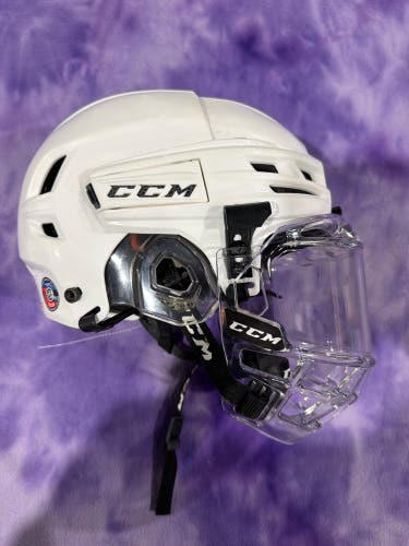 White Small CCM Super Tacks X Helmet (Used)