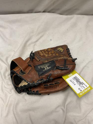 Used Mizuno POWER CLOSE II BB/SB Glove RH Throw Brown 11 1/2" 11490-S000278055