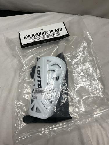 Used Lotto Soccer Shin Guards Youth White LG 11490-S000278014