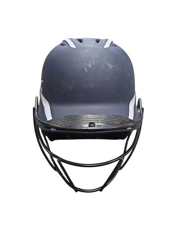 Used Mizuno BLUE W/ MASK Batting Helmet w/Mask None SM 11850-S000025913
