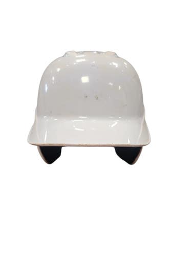 Used Easton ALL WHITE W JAW Batting Helmet w/Mask White SM 11850-S000026023