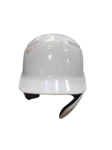 Used Easton ALL WHITE W JAW Batting Helmet w/Mask White SM 11850-S000026022