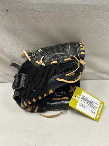 Used Rawlings PLAYER SERIES BB/SB Glove RH Throw Black 10" 11490-S000277631