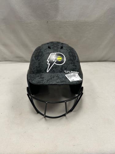 Used BoomBah 7 - 7 3/4 Batting Helmet w/Mask Grey One Size 11490-S000277784