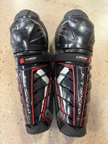 Senior CCM JetSpeed FT390 Shin Pads 15" (Used)