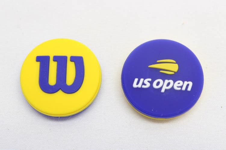 *NEW* 2X WILSON "W / US OPEN LOGO" US OPEN TENNIS RACQUET VIBRATION DAMPENERS