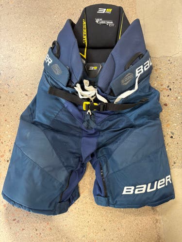 Blue Intermediate Large Bauer Supreme 3S Pro Hockey Pants (Used)