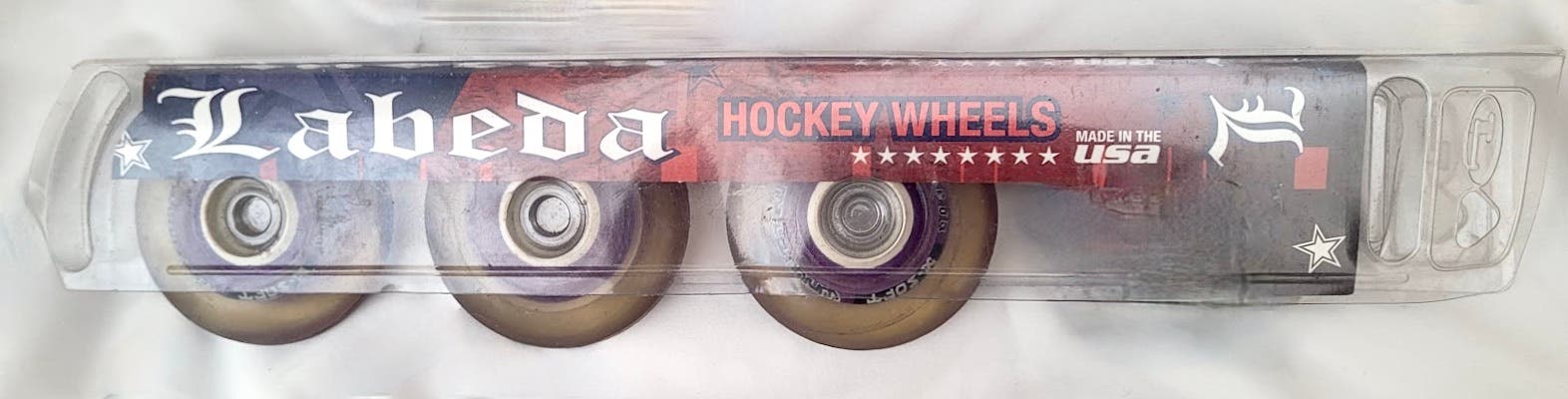 NOS (3) pack Labeda Millenium Gripper Purple Roller Hockey Inline Wheels 72mm X-soft