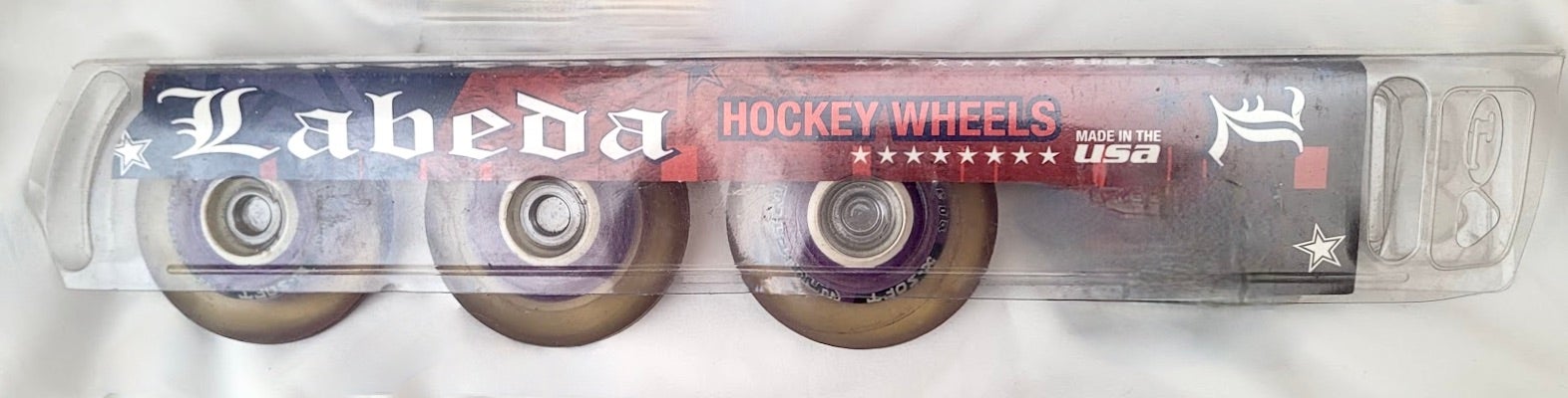 NOS (3) pack Labeda Millenium Gripper Purple Roller Hockey Inline Wheels 72mm X-soft