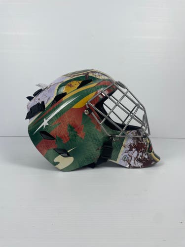 Used Junior Franklin GFM1500 Minnesota Wild Street Hockey Goalie Mask