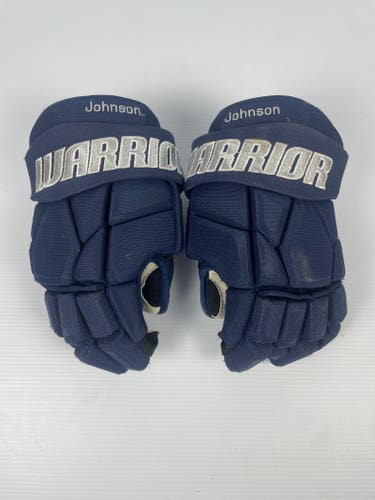 Used 14" Warrior Covert Pro Stock Hockey Gloves - Navy