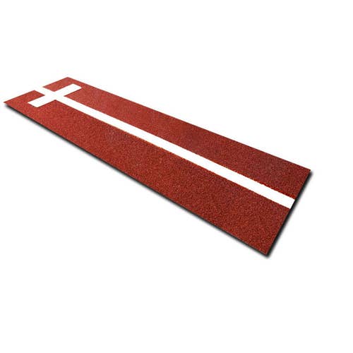 Cimarron 3x11 Softball Pitchers Mat with Power Line Green