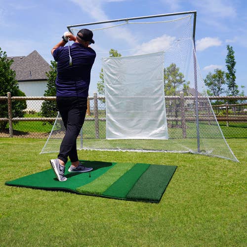 Cimarron Swing Master Golf Net & Frame & 4x6 Ultimate Golf Mat