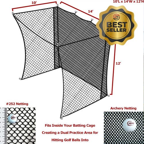Cimarron 10x14x12 Golf Net Insert with Archery Back