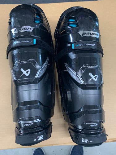 Senior Bauer Supreme F50 Pro 16" Shin Pads (Used)