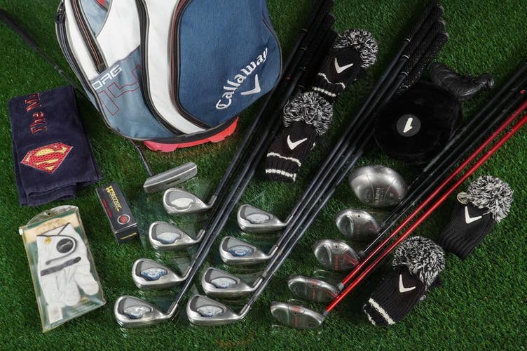 Men's Senior Light Flex 24pc. Callaway Golf Set, Cart Bag & More, Left-Handed!