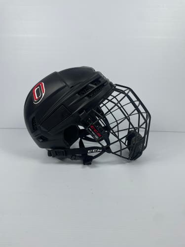 Used Medium CCM Super Tacks X Pro Stock Helmet - Matte Black