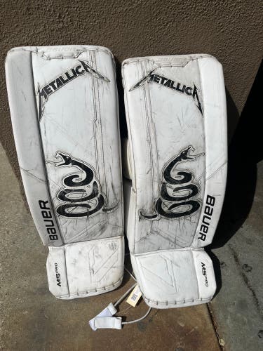Bauer Supreme M5 Pro Goalie Leg Pads | "Metalica" | Intermediate Large