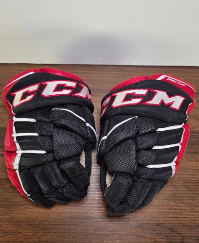 CCM JetSpeed FT350 Junior Hockey Gloves 10" Red Black