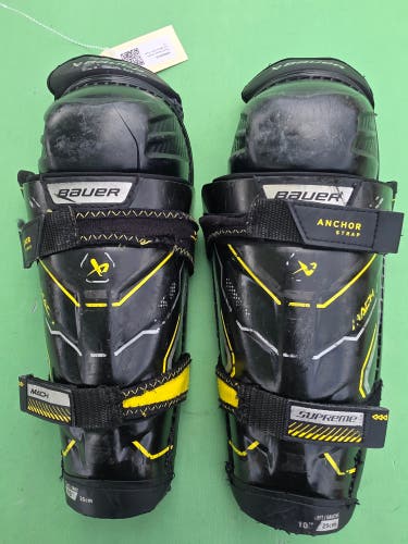 Youth Bauer Supreme Mach Shin Pads 10"