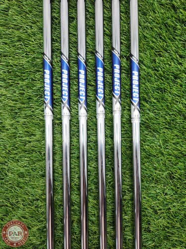 PROJECT X RIFLE PRECISION 6.5 IRON SHAFT SET EXTRA STIFF 125G .355 TIP VERYGOOD