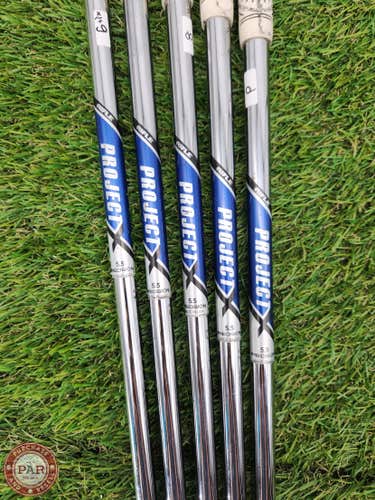 PROJECT X RIFLE PRECISION 5.5 IRON SHAFT SET REGULAR 115G .370 TIP VERYGOOD