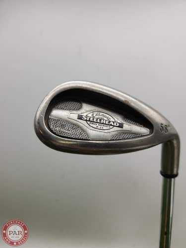 2000 CALLAWAY STEELHEAD X14 PRO SERIES LOB WEDGE 58* REG CALLAWAY STEELHEAD 34.5