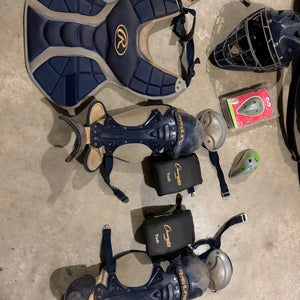 Blue Rawlings Catcher's Set (Used)