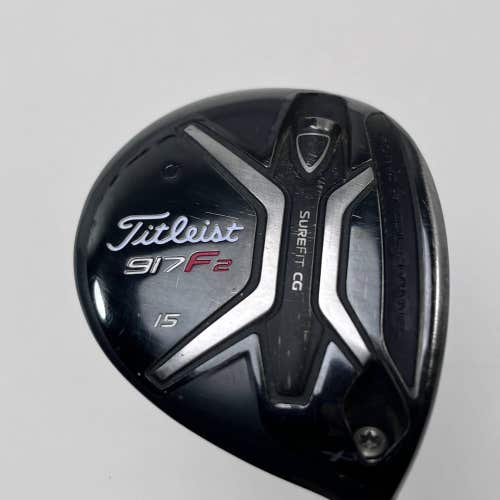 Titleist 917 F2 3 Fairway Wood 15* Aldila Rogue max 75g Stiff Graphite Mens RH