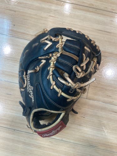 Black Rawlings Gold Glove Elite RH First Base Baseball Glove 13" (Used)