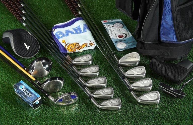 Men's 19pc. Hybrid Golf Set RAM Infiniti Nickent RH, Cart Bag & Accessories!