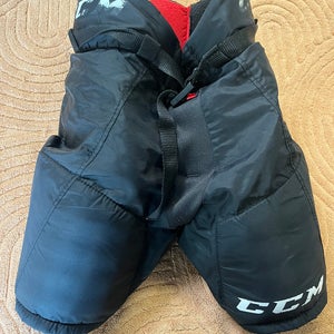 Black Youth Medium CCM JetSpeed FT350LE Hockey Pants (Used)