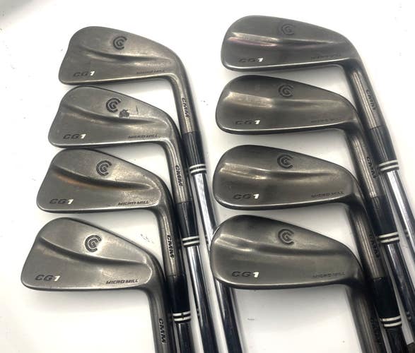 Cleveland CG1 Black Pearl Iron Set 3-PW Dynamic Gold S300 Stiff Shaft, RH