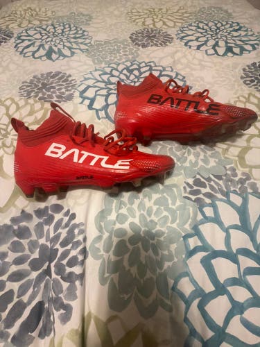 Unisex Size M 10.0 (W 11.0) Battle Mid Top Molded Cleats (Used)